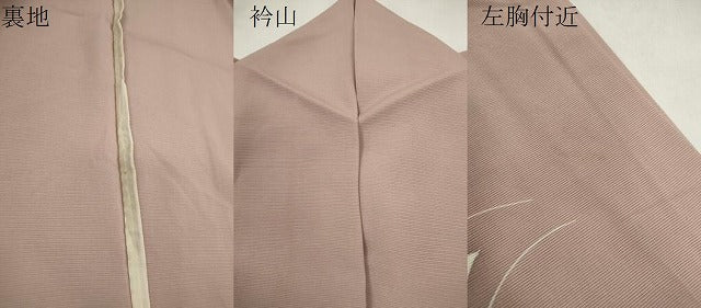 平和屋着物*夏物 訪問着 絽 草花文 銀彩 正絹 逸品 CABK6768ze
