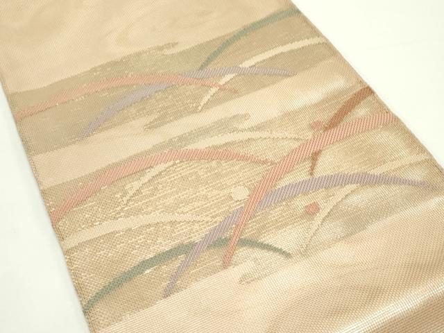 平和屋着物*夏物 太鼓柄袋帯 露芝文 金糸 正絹 逸品 CABK6803rv