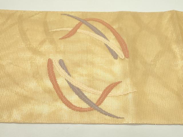 平和屋着物*夏物 太鼓柄袋帯 露芝文 金糸 正絹 逸品 CABK6822rv