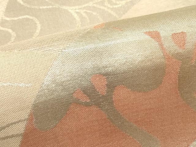 平和屋着物*夏物 六通柄袋帯 地紙立波松文 金糸 正絹 逸品 CABK6823rv