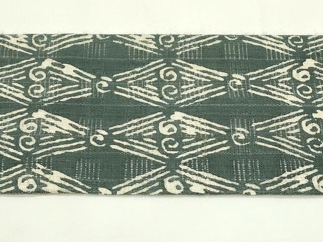 平和屋着物*夏物 九寸名古屋帯 花倉織 菱文様 麻 逸品 CABK6865rv