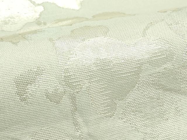 平和屋着物*夏物 六通柄袋帯 蔦の葉文 銀糸 正絹 逸品 CABK6945rv
