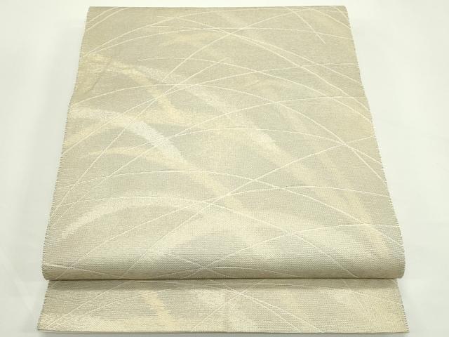 平和屋着物*夏物 六通柄袋帯 芝草文 金銀糸 正絹 逸品 CABK6958rv