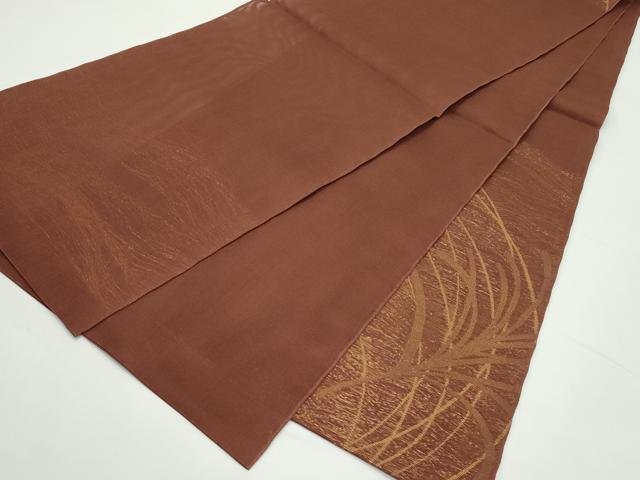 平和屋着物*夏物 六通柄 本袋帯 草木文 金糸 正絹 逸品 CABK6959rv