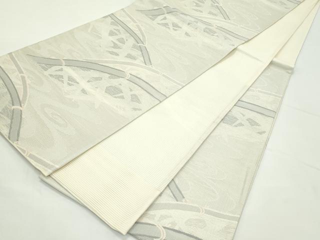 平和屋着物*夏物 六通柄袋帯 流水籬文 正絹 逸品 CABK7004rv