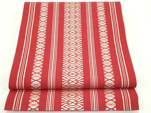 平和屋着物*夏物 本場筑前博多織 八寸名古屋帯 紗献上 正絹 逸品 CABK7026rv