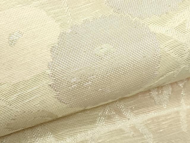 平和屋着物*夏物 六通柄袋帯 菊籬文 銀糸 正絹 逸品 未使用 CABK7034rv
