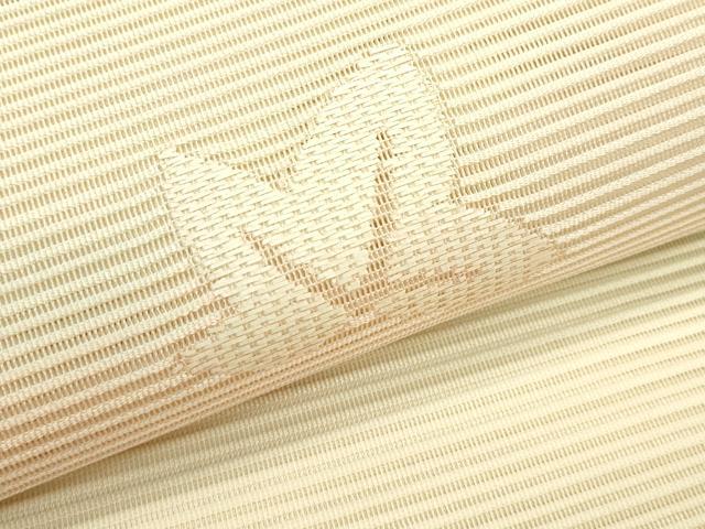 平和屋着物*夏物 八寸名古屋帯 絽綴れ 竜田川 銀糸 正絹 逸品 未使用 CABK7056rv