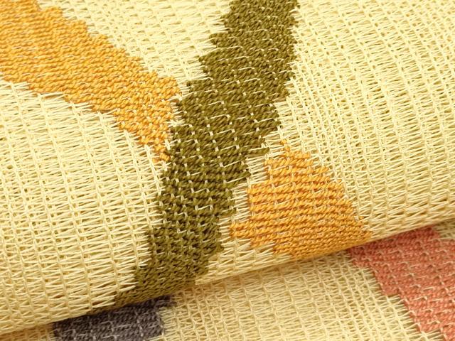 平和屋着物*夏物 太鼓柄袋帯 抽象文 正絹 逸品 CABK7082rv
