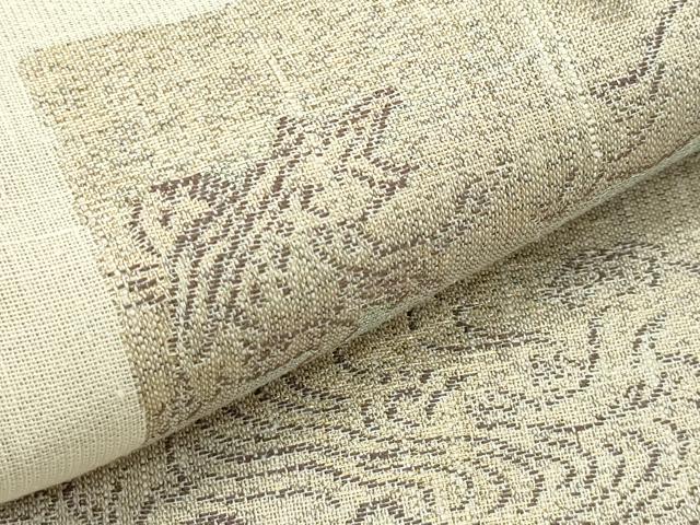平和屋着物*夏物 六通柄袋帯 遊雅 鳥獣戯画 金糸 正絹 逸品 CABK7089rv