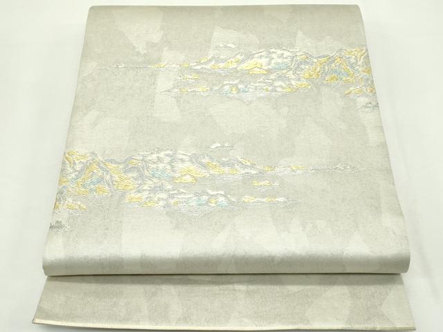 平和屋着物*夏物 太鼓柄袋帯 霞文 金銀糸 正絹 逸品 CABK7094rv