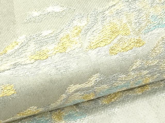 平和屋着物*夏物 太鼓柄袋帯 霞文 金銀糸 正絹 逸品 CABK7094rv