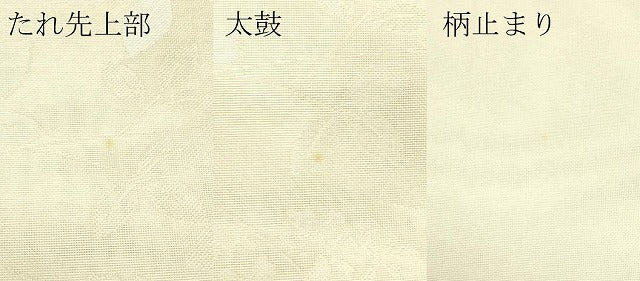 平和屋着物*夏物 六通柄袋帯 草花文 金糸 正絹 逸品 CABK7154rv