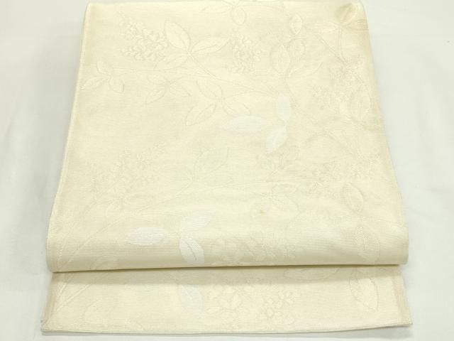 平和屋着物*夏物 六通柄袋帯 草花文 金糸 正絹 逸品 CABK7154rv