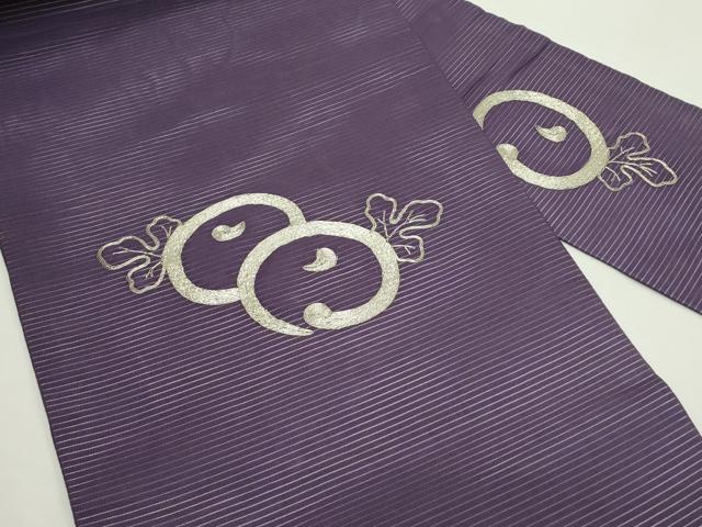 平和屋着物*夏物 九寸名古屋帯 駒刺繍 菊 銀糸 正絹 逸品 CABK7156rv