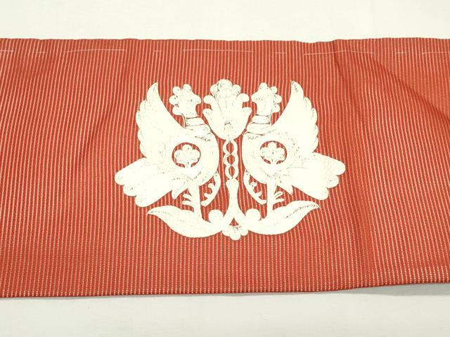 平和屋着物*夏物 九寸名古屋帯 総刺繍 鳳凰花唐草文 正絹 逸品 未使用 CABK7157rv