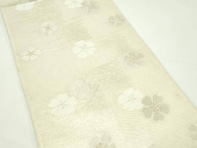 平和屋着物*夏物 六通柄袋帯 舞花文 銀糸 CABK7166rv