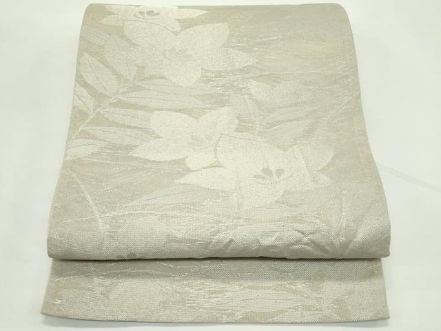 平和屋着物*夏物 六通柄袋帯 桔梗 銀糸 正絹 逸品 CABK7182rv