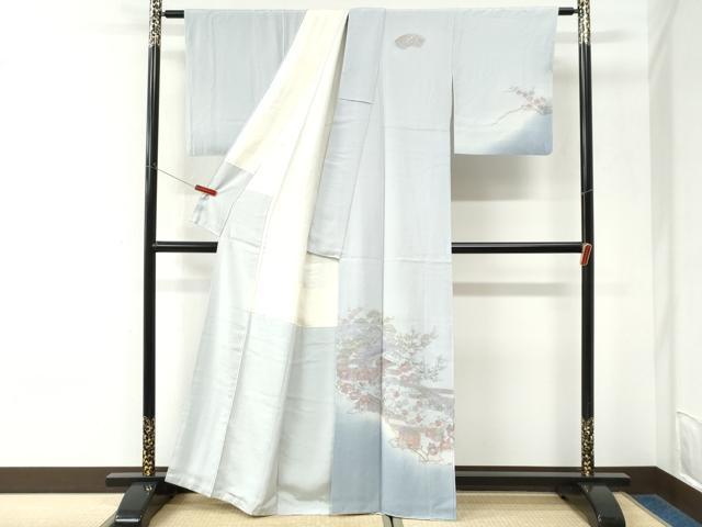 平和屋着物●中国三大刺繍 スワトウ刺繍 総刺繍 訪問着 エ霞御所車松竹梅風景文 暈し染め 正絹 逸品 CABK7202yc