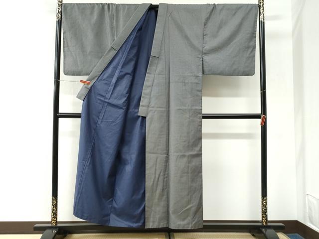 平和屋着物●男性 紬 80亀甲 総詰め キングサイズ 正絹 逸品 CABK7204yc