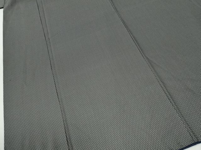 平和屋着物●男性 紬 80亀甲 総詰め キングサイズ 正絹 逸品 CABK7204yc