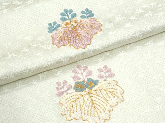 平和屋着物●訪問着 総刺繍 駒刺繍 桐 正絹 逸品 CABK7215yc