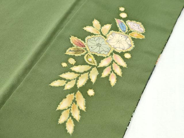 平和屋着物●越後十日町の一流染匠 桐屋・翠山工房 訪問着 辻が花 金彩 やまと誂製 正絹 逸品 CABK7216yc