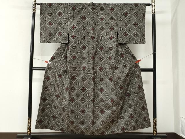 平和屋着物●本場大島紬 龍郷絣 正絹 逸品 CABK7226yc