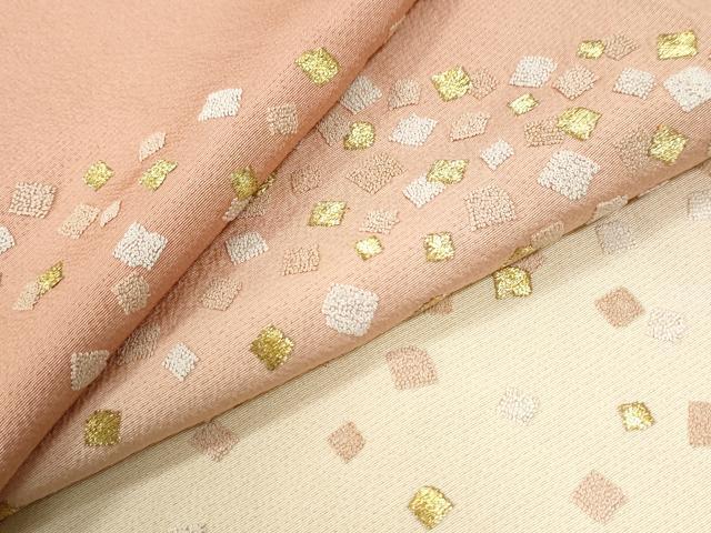 平和屋着物●中国三大刺繍 総相良刺繍 訪問着 箔散らし 暈し染め 金糸 正絹 逸品 CABK7227yc
