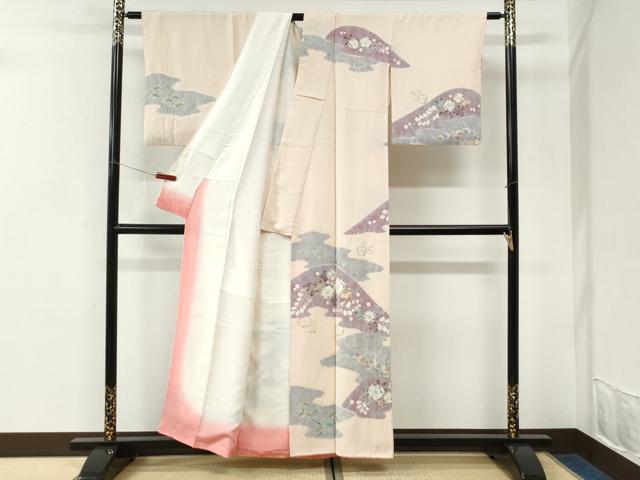 平和屋着物●十日町 名門 滝泰謹製 訪問着 辻が花 正絹 逸品 CABK7248yc