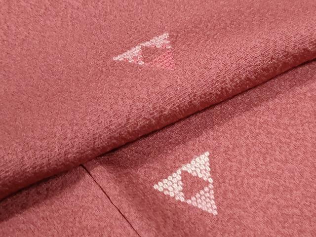 平和屋着物●中国三大刺繍 総相良刺繍 小紋 鱗文様 正絹 逸品 CABK7283yc