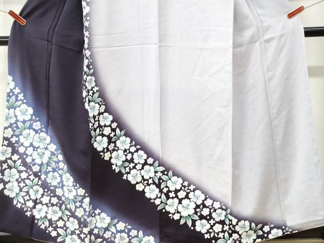 平和屋着物●訪問着 舞花文 暈し染め 正絹 逸品 CABK7293yc