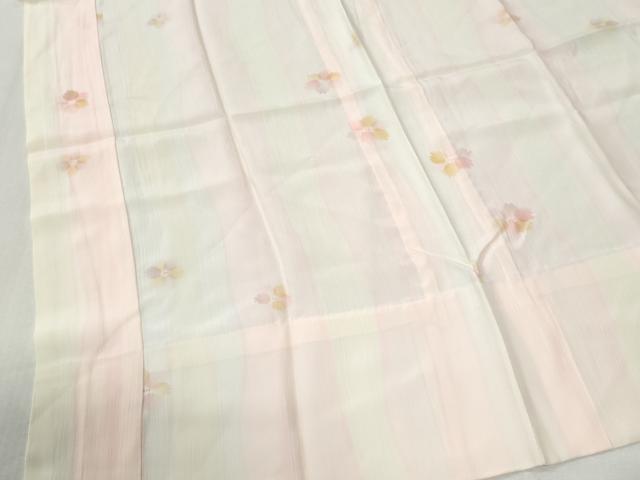 平和屋着物●長襦袢 無双仕立て 舞花文 暈し染め 正絹 逸品 CABK7304yc