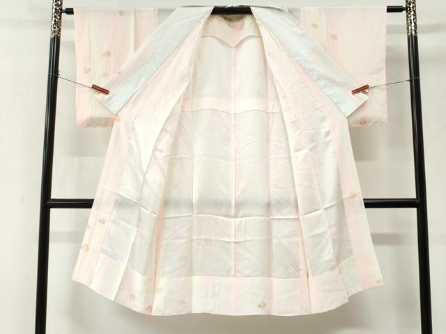 平和屋着物●長襦袢 無双仕立て 舞花文 暈し染め 正絹 逸品 CABK7304yc