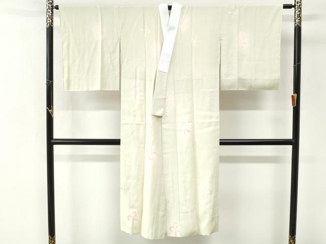 平和屋着物●長襦袢 袷 リボン 正絹 逸品 CABK7306yc