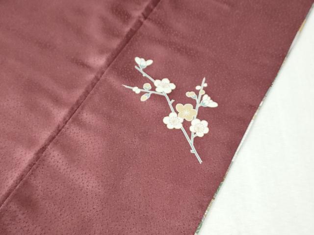 平和屋着物●訪問着 雲取り鬘帯御所車花文 暈し染め 金彩 正絹 逸品 CABK7311yc