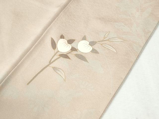 平和屋着物●訪問着 駒刺繍 枝橘花文 暈し染め 金彩 正絹 逸品 CABK7322yc