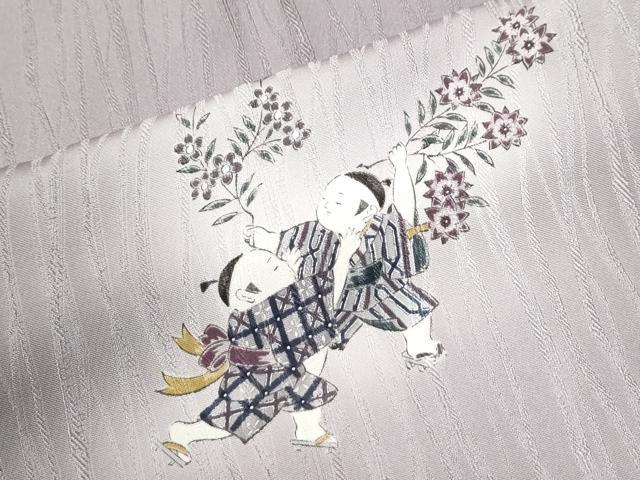平和屋着物●訪問着 童子遊び 暈し染め やまと誂製 正絹 逸品 未使用 CABK7334yc