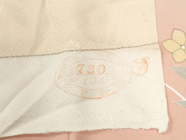 平和屋着物●訪問着 駒刺繍 菊花文 暈し染め 金彩 反端付き 正絹 逸品 CABK7342yc