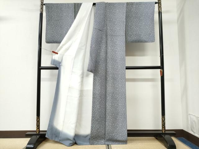 平和屋着物●人間国宝 初代 六谷梅軒(六谷紀久男) ・南部芳松の息子 伝統工芸伝承者彫刻・南部幸雄 江戸小紋 さが美 逸品 未使用CABK7345yc