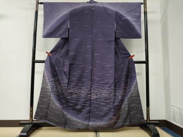 平和屋着物●訪問着 霞文 暈し染め 金銀彩 やまと金ラベル 正絹 逸品 CABK7363yc