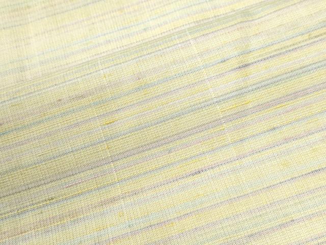 平和屋着物●紅花紬 米沢 霞文 正絹 逸品 CABK7378yc