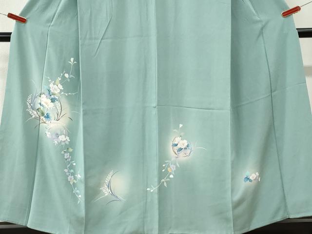 平和屋着物●訪問着 友禅 草花文 蛍暈し 正絹 逸品 CABK7379yc