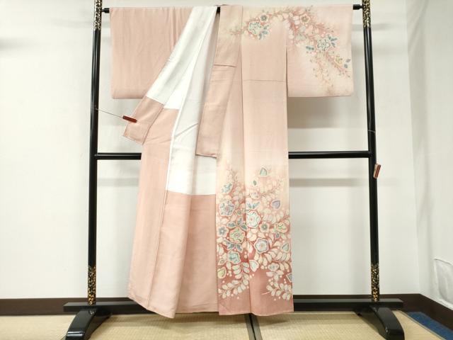 平和屋着物●越後十日町の一流染匠 桐屋・翠山工房 訪問着 辻が花 絞り 暈し染め 正絹 逸品 CABK7400yc
