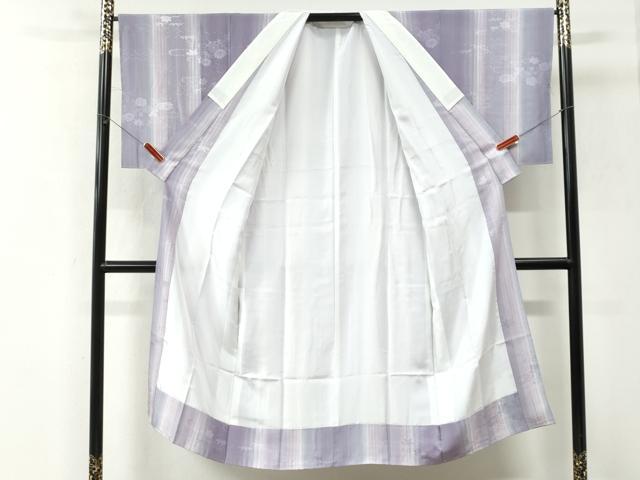平和屋着物●長襦袢 袷 霞草花地紋 暈し染め 正絹 逸品 未使用 CABK7403yc