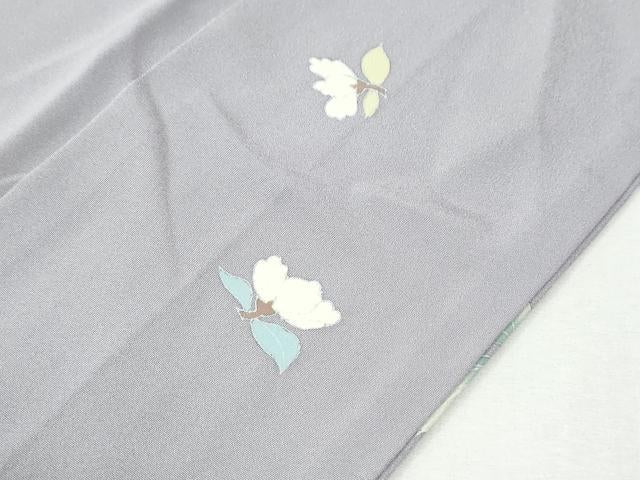 平和屋着物●訪問着 駒刺繍 枝花文 暈し染め 金彩 正絹 逸品 CABK7417yc