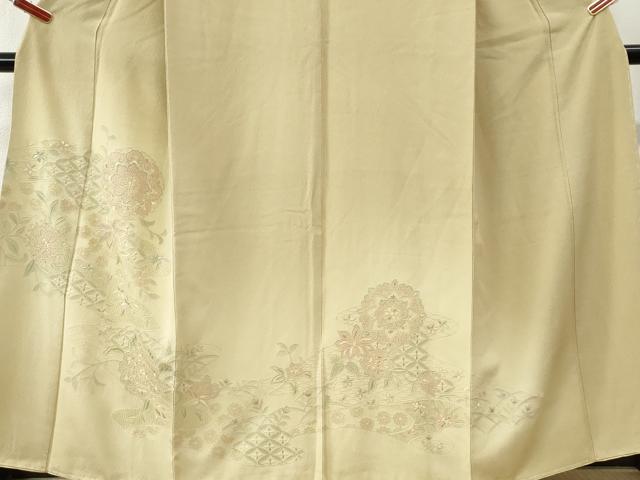 平和屋着物●中国三大刺繍 スワトウ刺繍 総刺繍 訪問着 吉祥花文 暈し染め 正絹 逸品 未使用 CABK7455yc