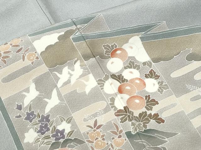 平和屋着物●豪華色留袖 友禅 作家物 屏風楽器人物文 ロング丈 正絹 逸品 CABK7492yc