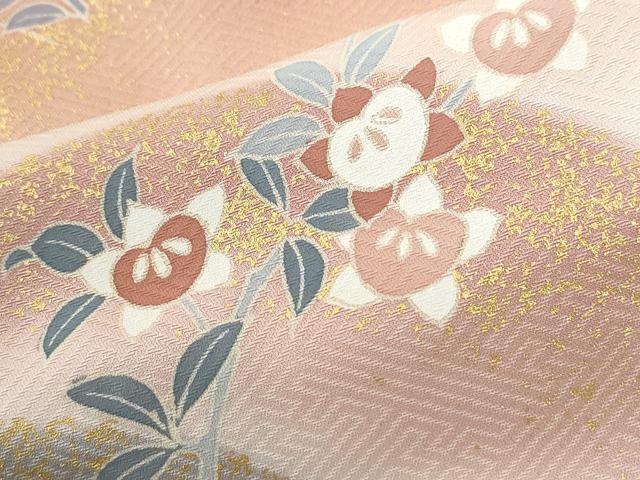平和屋着物●訪問着 遠山草花文草花文 金彩 正絹 逸品 CABK7493yc