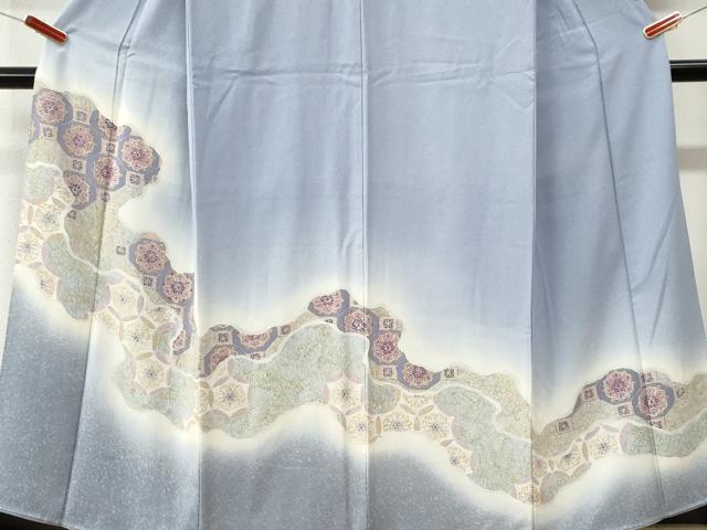 平和屋着物●訪問着 一珍染 道長蜀江花文 暈し染め 金彩 正絹 逸品 CABK7512yc